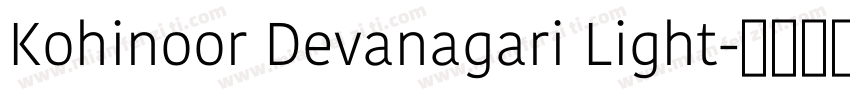 Kohinoor Devanagari Light字体转换